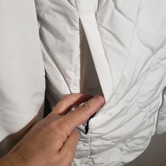 Adidas Originals Women's Reversible Sherpa Jacket White Gray Size small - Picture 3 of 15